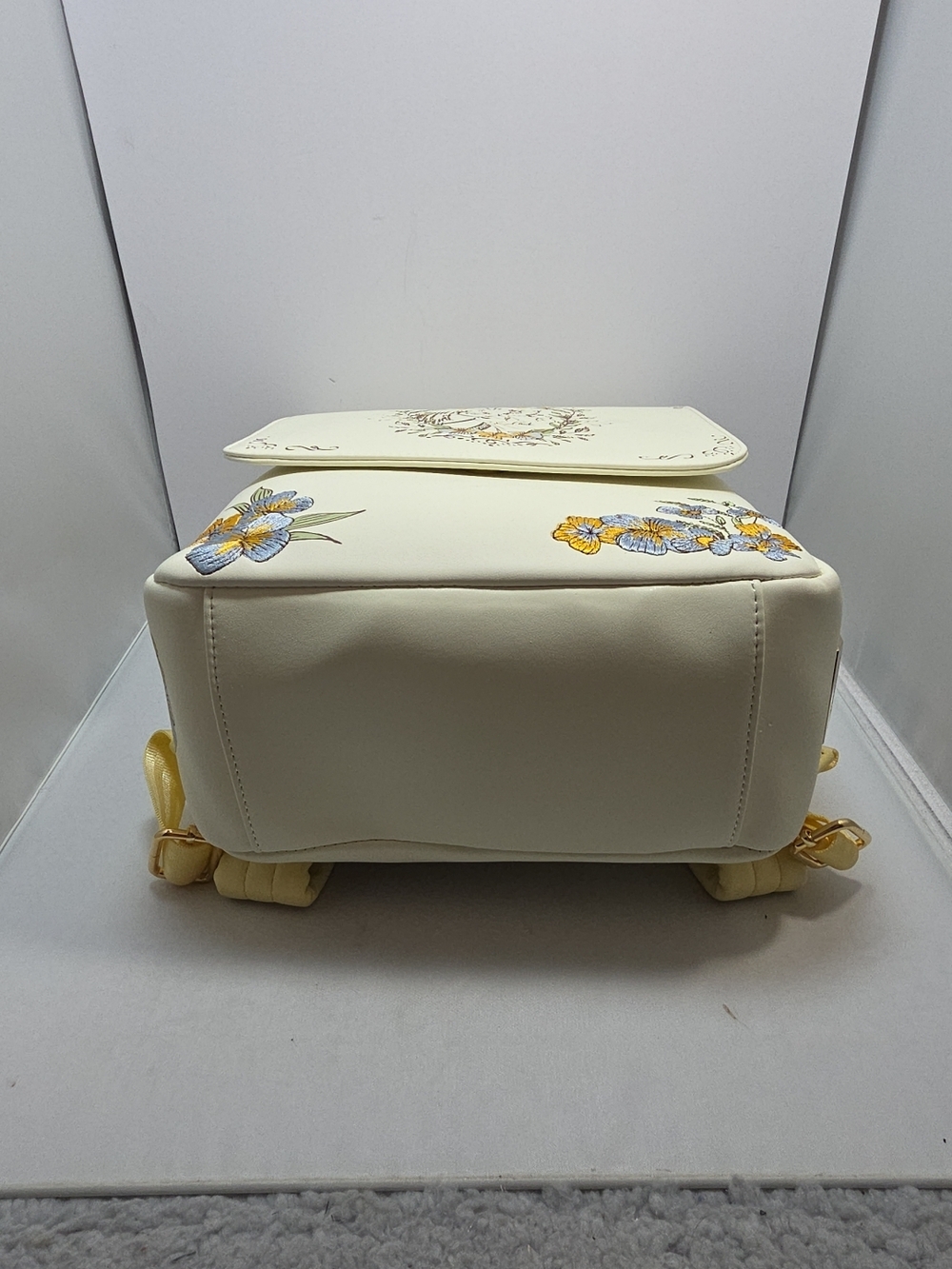Disney Beauty & The Beast Belle & Philippe Floral Mini Backpack NWT - Picture 6 of 6